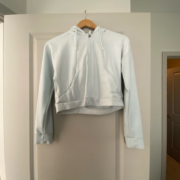 Gymshark Jackets & Blazers - Light blue Gymshark zip up hoodie